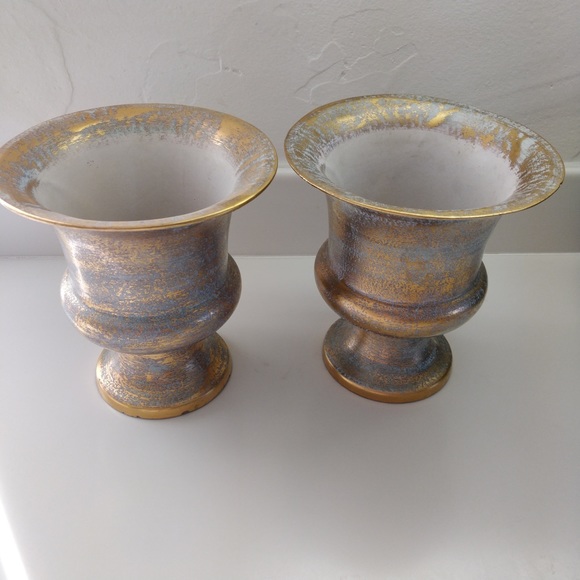 SET Of Vintage Stangl Pottery Hand Painted Vases/planters/urns - Picture 1 of 6